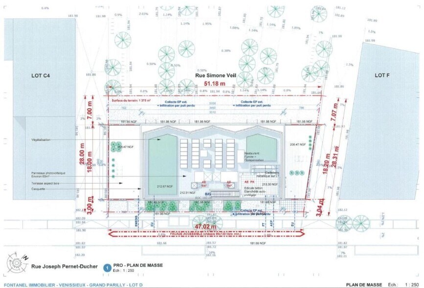 42 Rue Simone Veil, Vénissieux to rent - Site Plan - Image 2 of 9