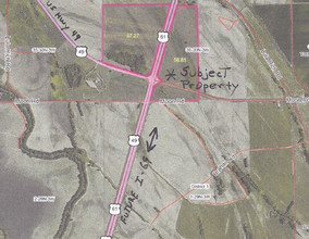 Hwy 61 & 49 Intersection, Coahoma, MS - aerial  map view