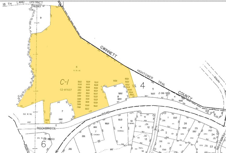 7984-8044 Rockbridge Rd, Lithonia, GA for rent - Plat Map - Image 2 of 13