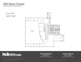 500 Davis St, Evanston, IL for rent Floor Plan- Image 1 of 2