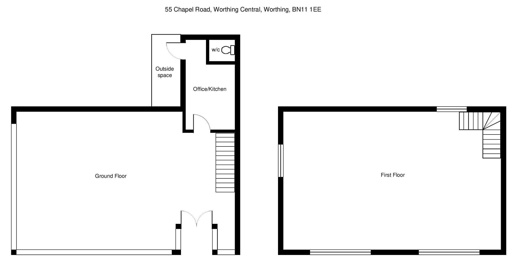 55 Chapel Rd, Worthing to rent Floor Plan- Image 1 of 1