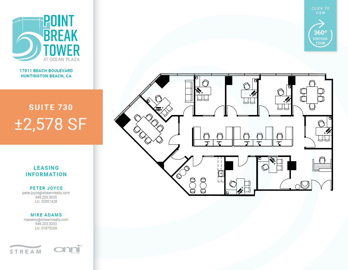 17011 Beach Blvd, Huntington Beach, CA for rent Floor Plan- Image 1 of 2