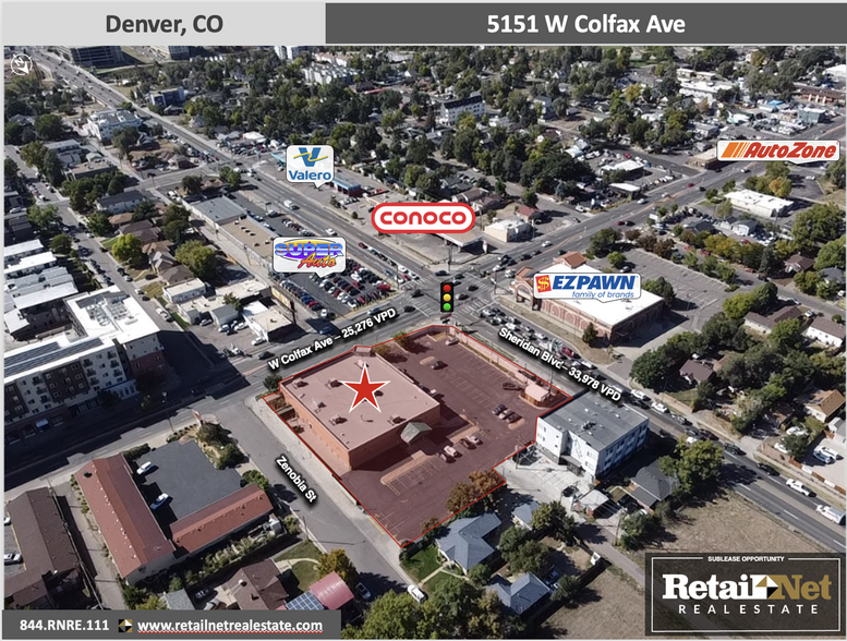 5151 W Colfax Ave, Denver, CO for rent - Building Photo - Image 3 of 11