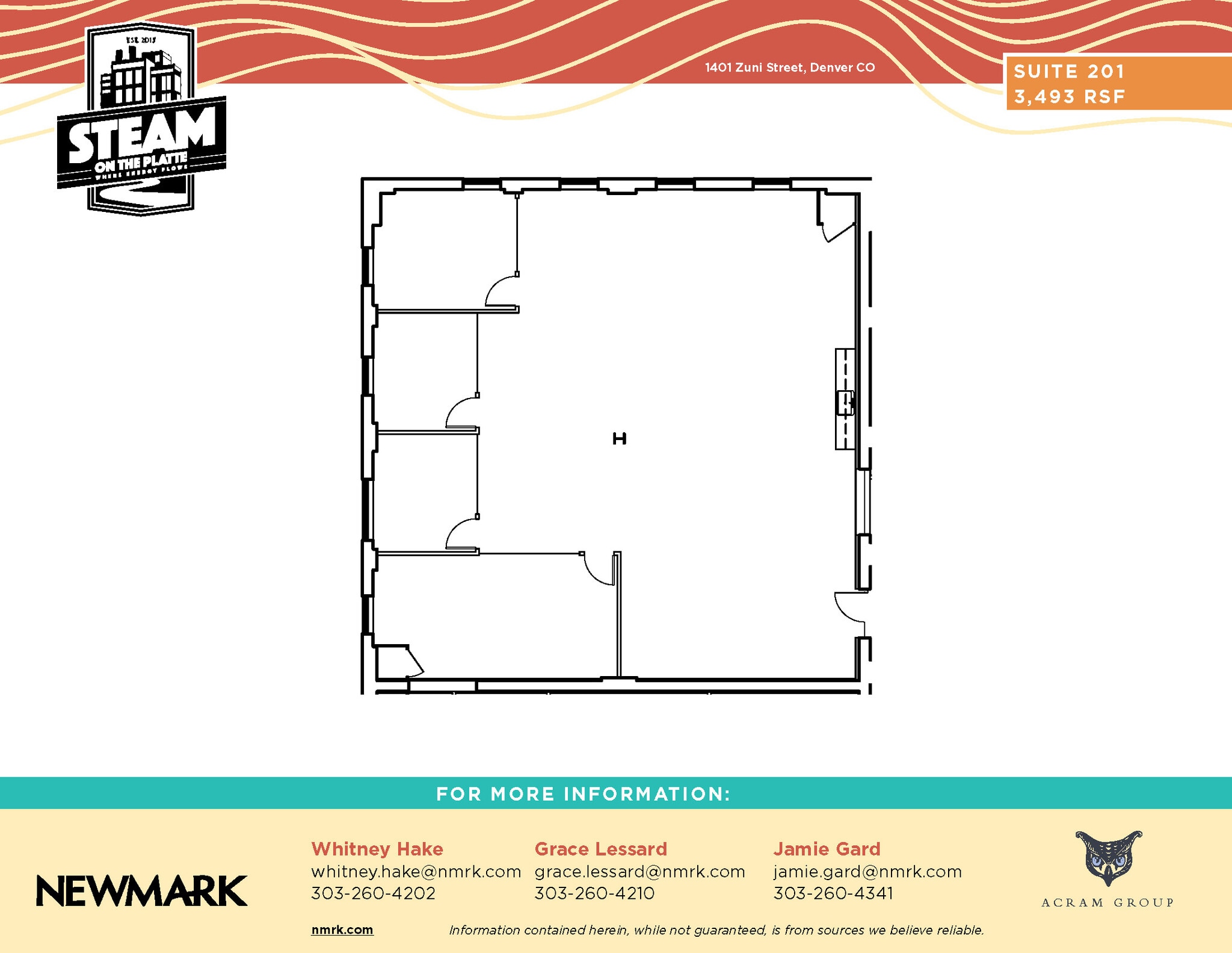 1401 Zuni St, Denver, CO to rent Floor Plan- Image 1 of 1