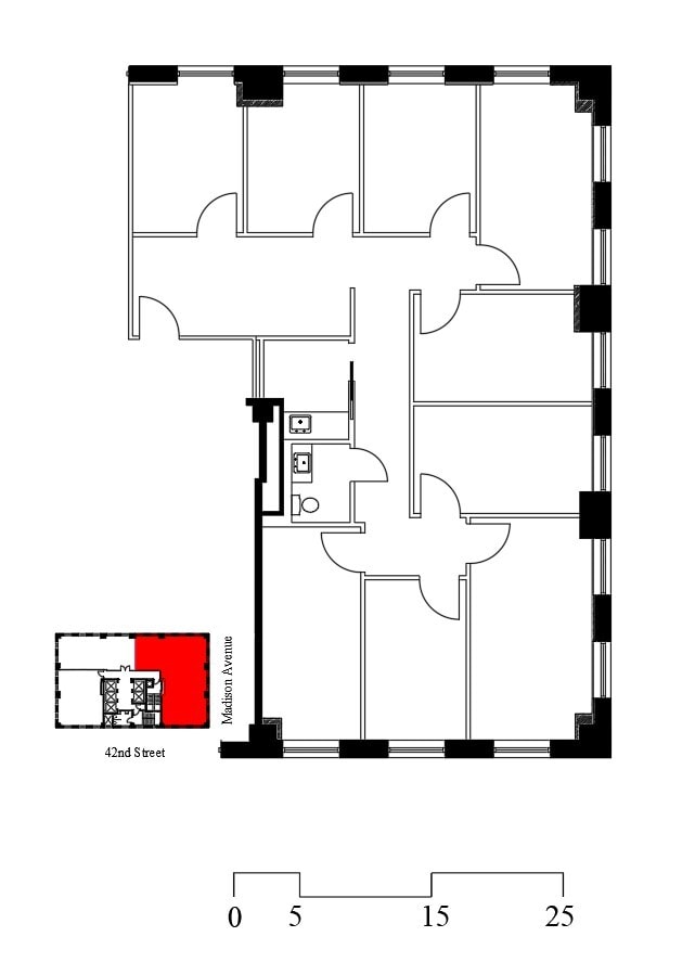 315 Madison Ave, New York, NY to rent Floor Plan- Image 1 of 1