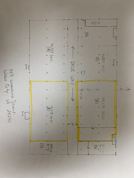 147 Warehouse St, Weber City, VA for rent - Floor Plan - Image 2 of 16