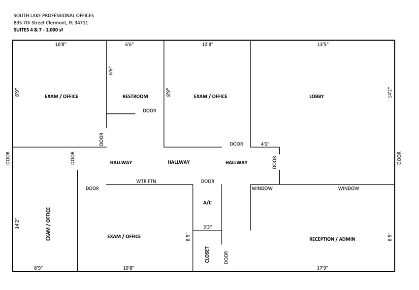 835 7th St, Clermont, FL for rent - Typical Floor Plan - Image 3 of 21