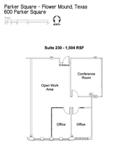 300-900 Parker Sq, Flower Mound, TX for rent Floor Plan- Image 1 of 7