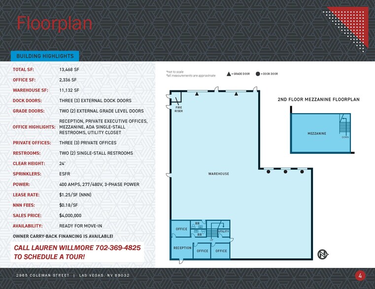 2965 Coleman St, North Las Vegas, NV for sale - Floor Plan - Image 3 of 20