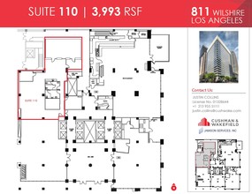 811 Wilshire Blvd, Los Angeles, CA for rent Floor Plan- Image 1 of 2