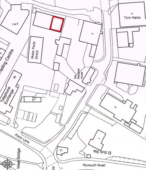 Westbridge Industrial Estate, Tavistock to rent - Plat Map - Image 3 of 3