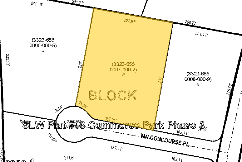 460 NW Concourse Pl, Port Saint Lucie, FL for rent - Plat Map - Image 2 of 9