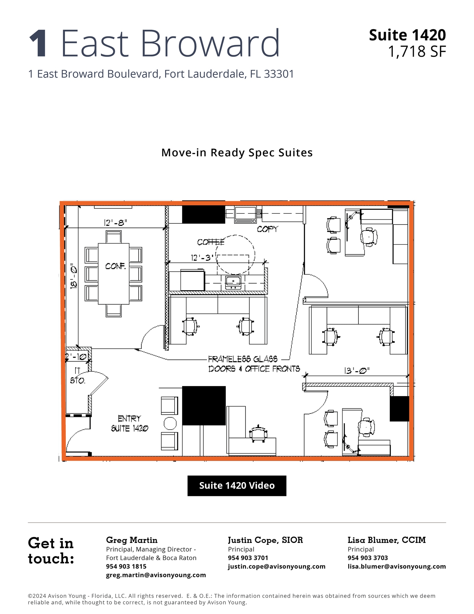 1 E Broward Blvd, Fort Lauderdale, FL to rent Floor Plan- Image 1 of 1
