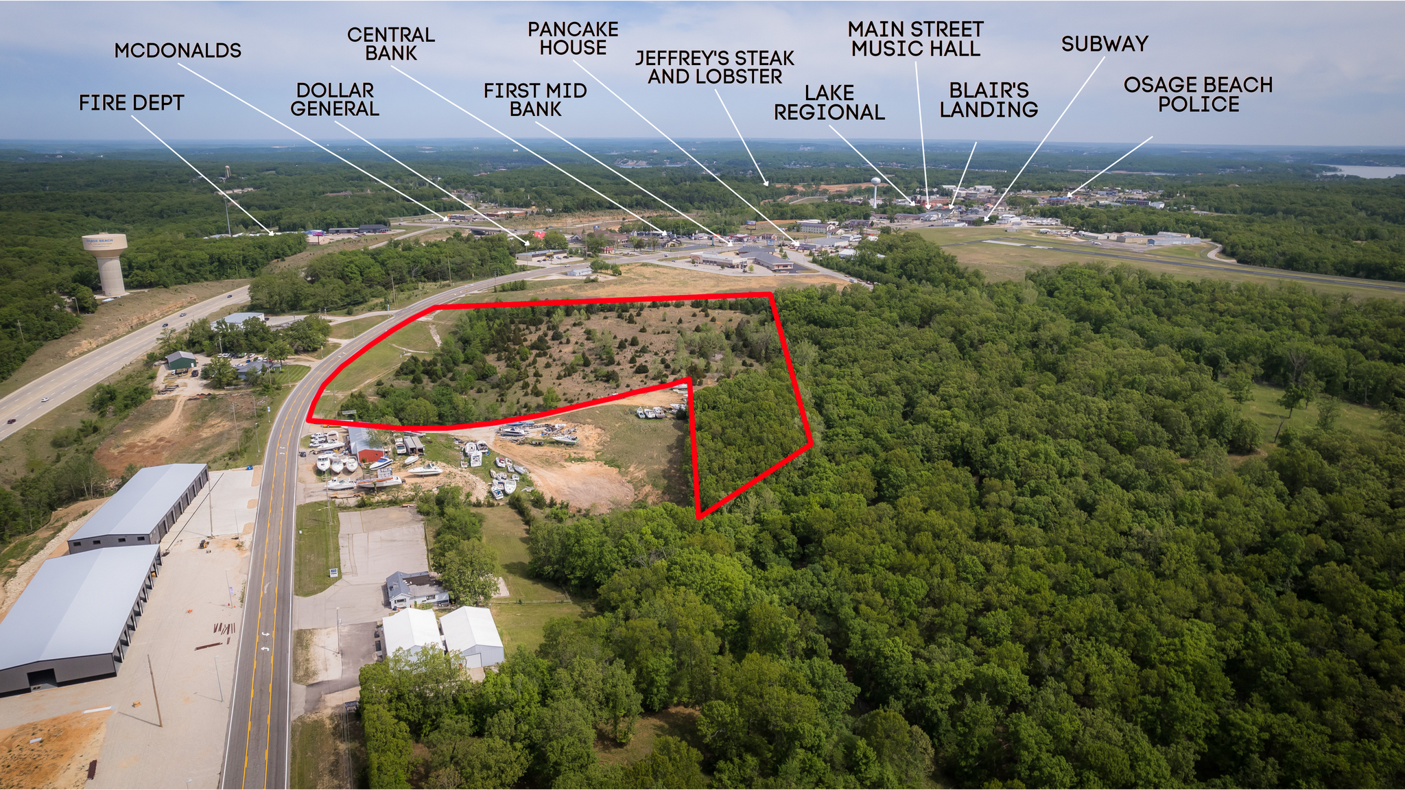 6100 Osage Beach Pkwy N, Osage Beach, MO for sale Aerial- Image 1 of 1