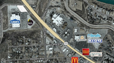 1695 University Dr, Carlsbad, NM - aerial  map view