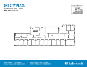 421 Fayetteville St, Raleigh, NC for rent Floor Plan- Image 1 of 2