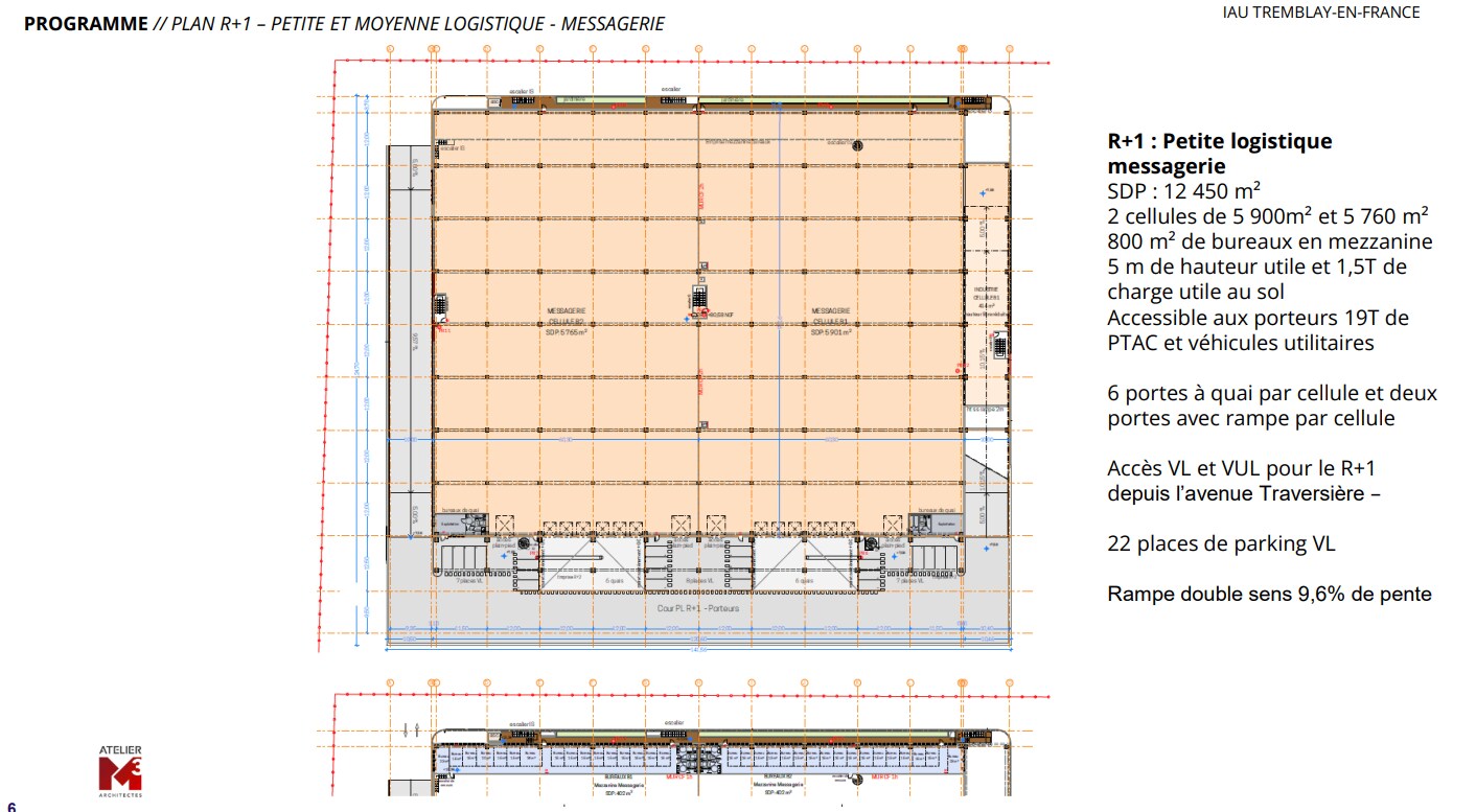 Industrial in Tremblay-en-France for sale Typical Floor Plan- Image 1 of 1