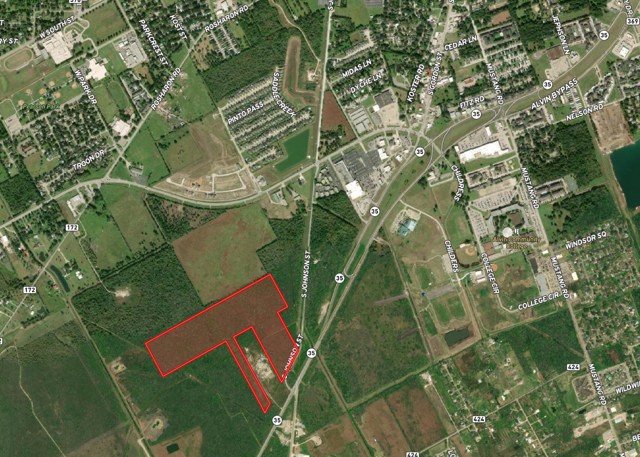 State Highway 35, Alvin, TX for sale Aerial- Image 1 of 1