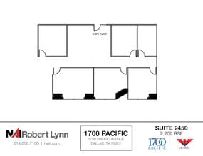 1700 Pacific Ave, Dallas, TX to rent Floor Plan- Image 1 of 1