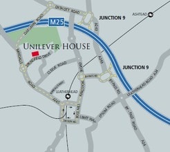 Springfield Dr, Leatherhead, SRY - AERIAL map view - Image1