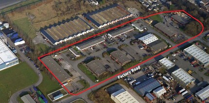 Factory Rd, Deeside, CLW - Aerial map view