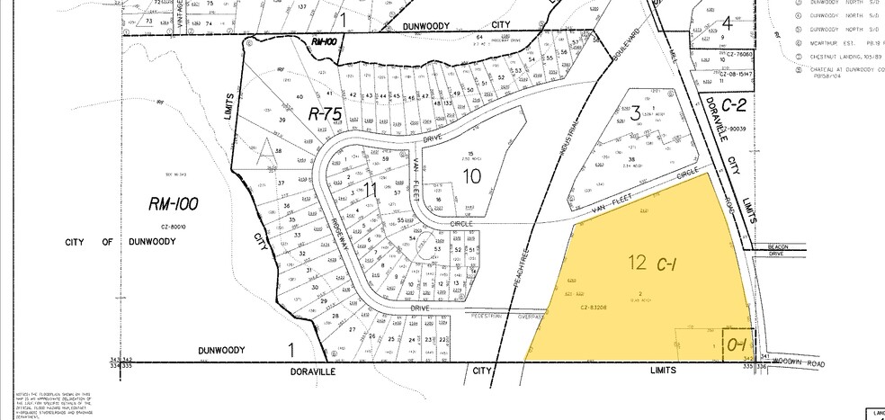 6225-6365 Peachtree Industrial Blvd, Atlanta, GA for rent - Plat Map - Image 2 of 5