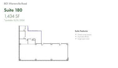 801 Warrenville Rd, Lisle, IL for rent Floor Plan- Image 1 of 1