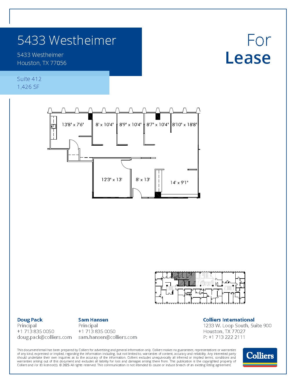 5433 Westheimer Rd, Houston, TX to rent Floor Plan- Image 1 of 1