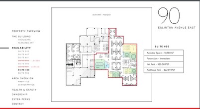 90 Eglinton Ave E, Toronto, ON for rent Floor Plan- Image 1 of 1