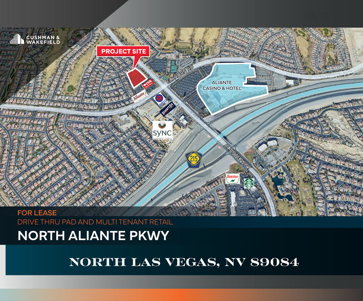 7325 Aliante Pky, North Las Vegas, NV for rent - Aerial - Image 1 of 4