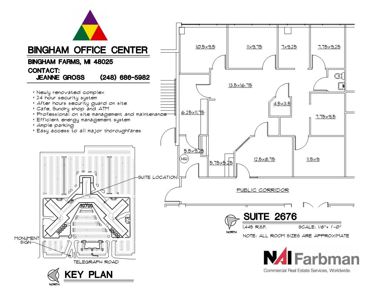 30600-30700 - 30800 Telegraph Rd, Bingham Farms, MI to rent Floor Plan- Image 1 of 1