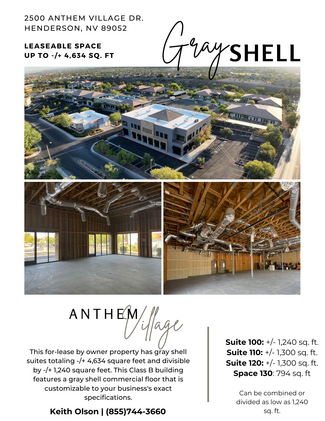 More details for 2500 Anthem Village Dr, Henderson, NV - Office for Rent