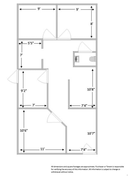 4849 Fort Ave, Lynchburg, VA for rent - Floor Plan - Image 2 of 2