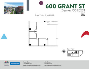 600 Grant St, Denver, CO for rent Floor Plan- Image 2 of 3