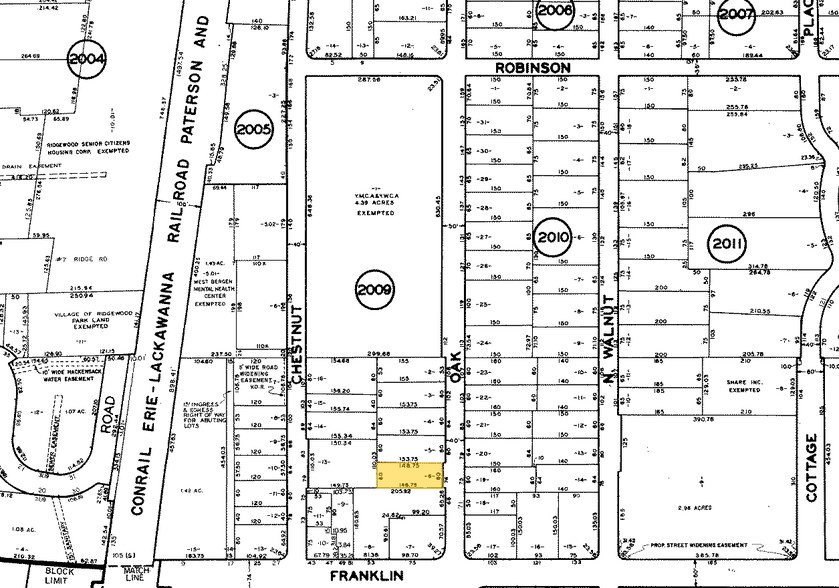 74 Oak St, Ridgewood, NJ for sale - Plat Map - Image 3 of 4