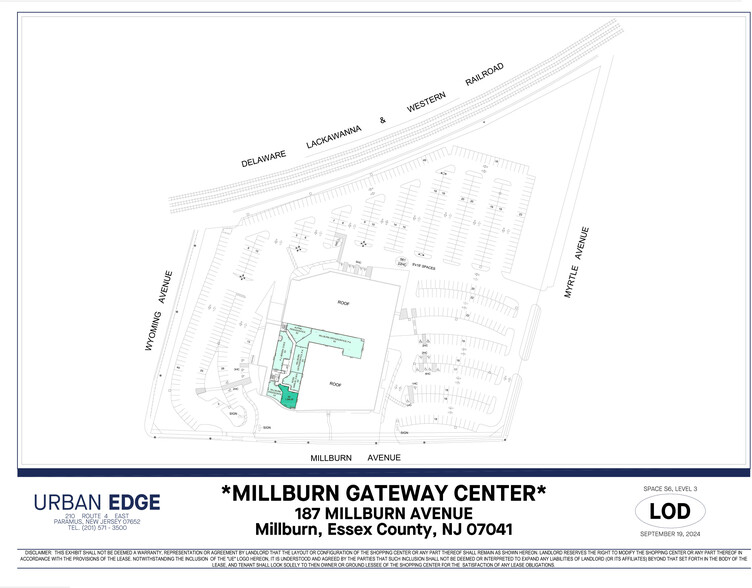 187 Millburn Ave, Millburn, NJ for rent - Site Plan - Image 3 of 7