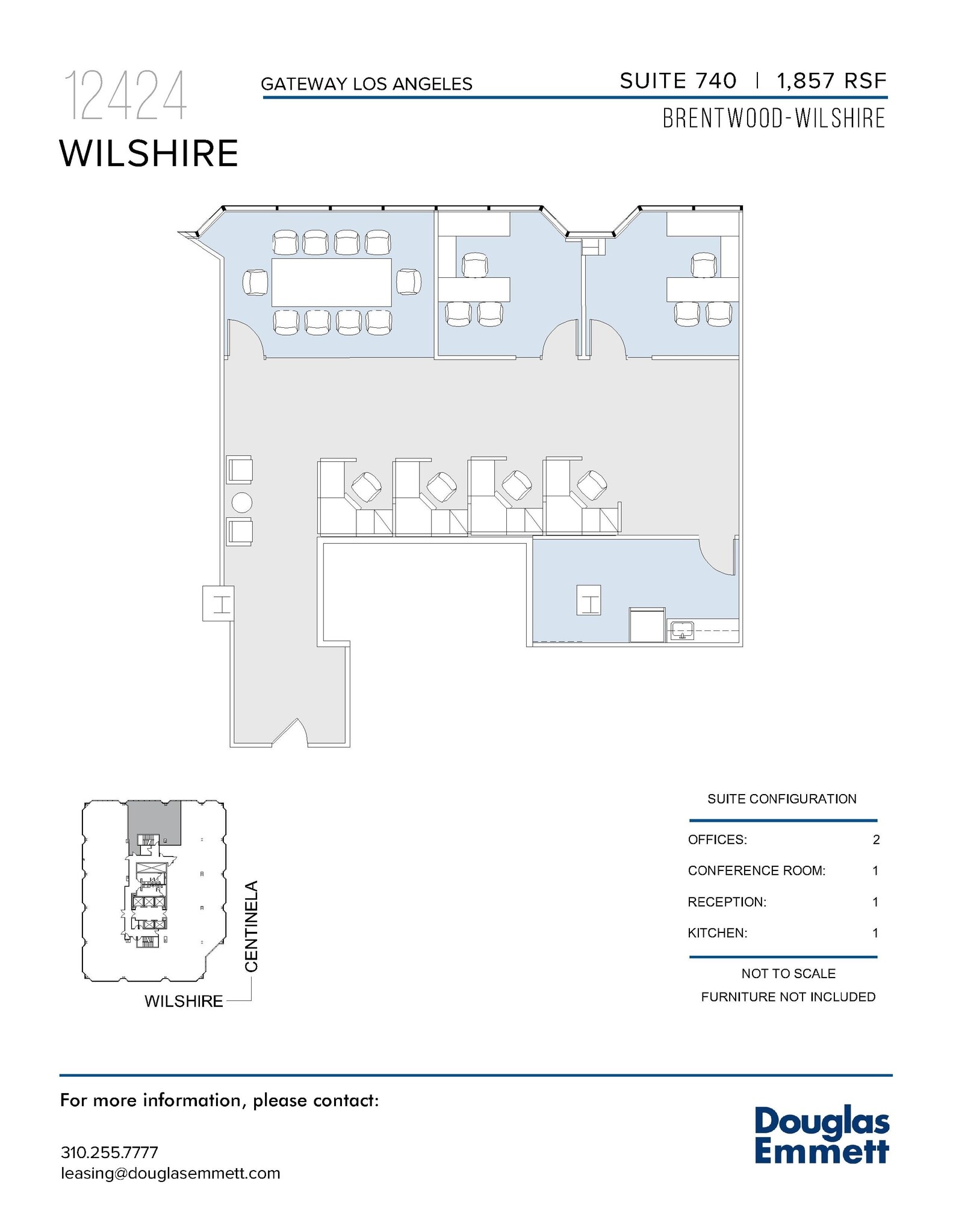 12424 Wilshire Blvd, Los Angeles, CA to rent Floor Plan- Image 1 of 1