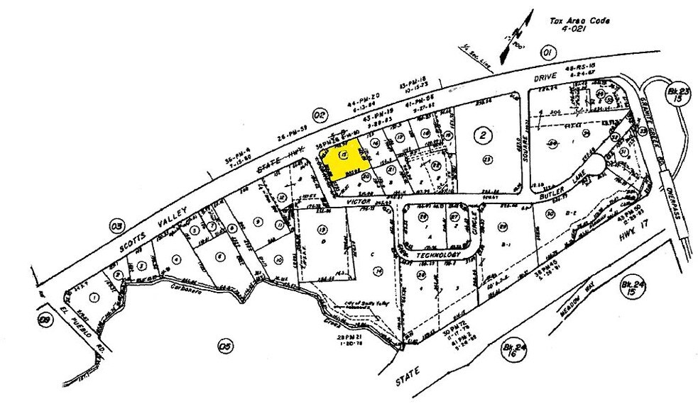 5400 Scotts Valley Dr, Scotts Valley, CA for rent - Plat Map - Image 2 of 6