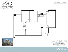 520 Post Oak Blvd, Houston, TX to rent Floor Plan- Image 1 of 1