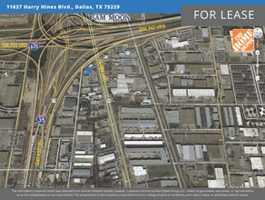 11635-11637 Harry Hines Blvd, Dallas, TX - aerial  map view