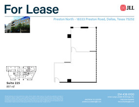 18333 Preston Rd, Dallas, TX for rent Floor Plan- Image 1 of 2