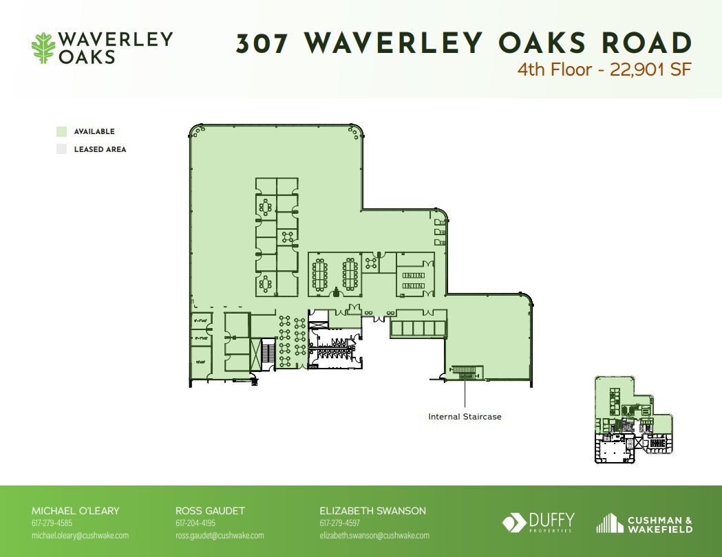 307 Waverley Oaks Rd, Waltham, MA to rent Floor Plan- Image 1 of 6