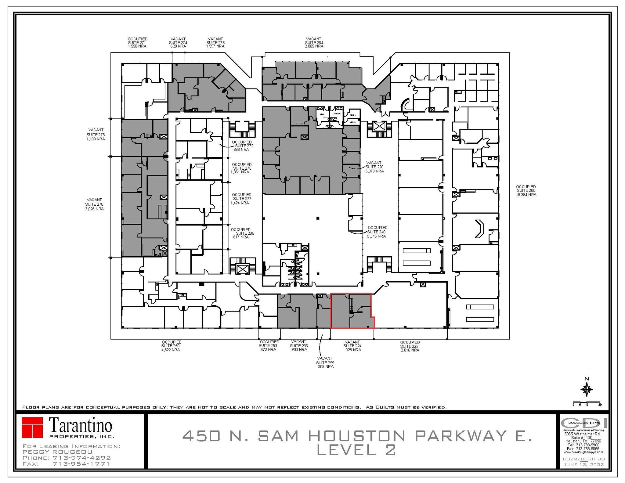 450 N Sam Houston Pky E, Houston, TX to rent Floor Plan- Image 1 of 1