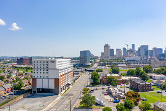 1500 Charlotte Ave, Nashville, TN - aerial  map view