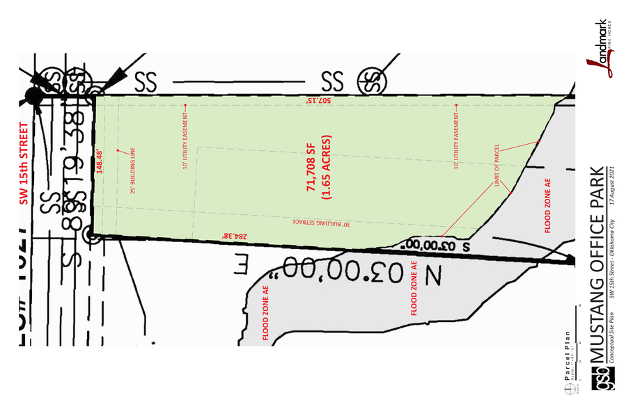 SW 15th St., Mustang, OK for sale - Site Plan - Image 2 of 2