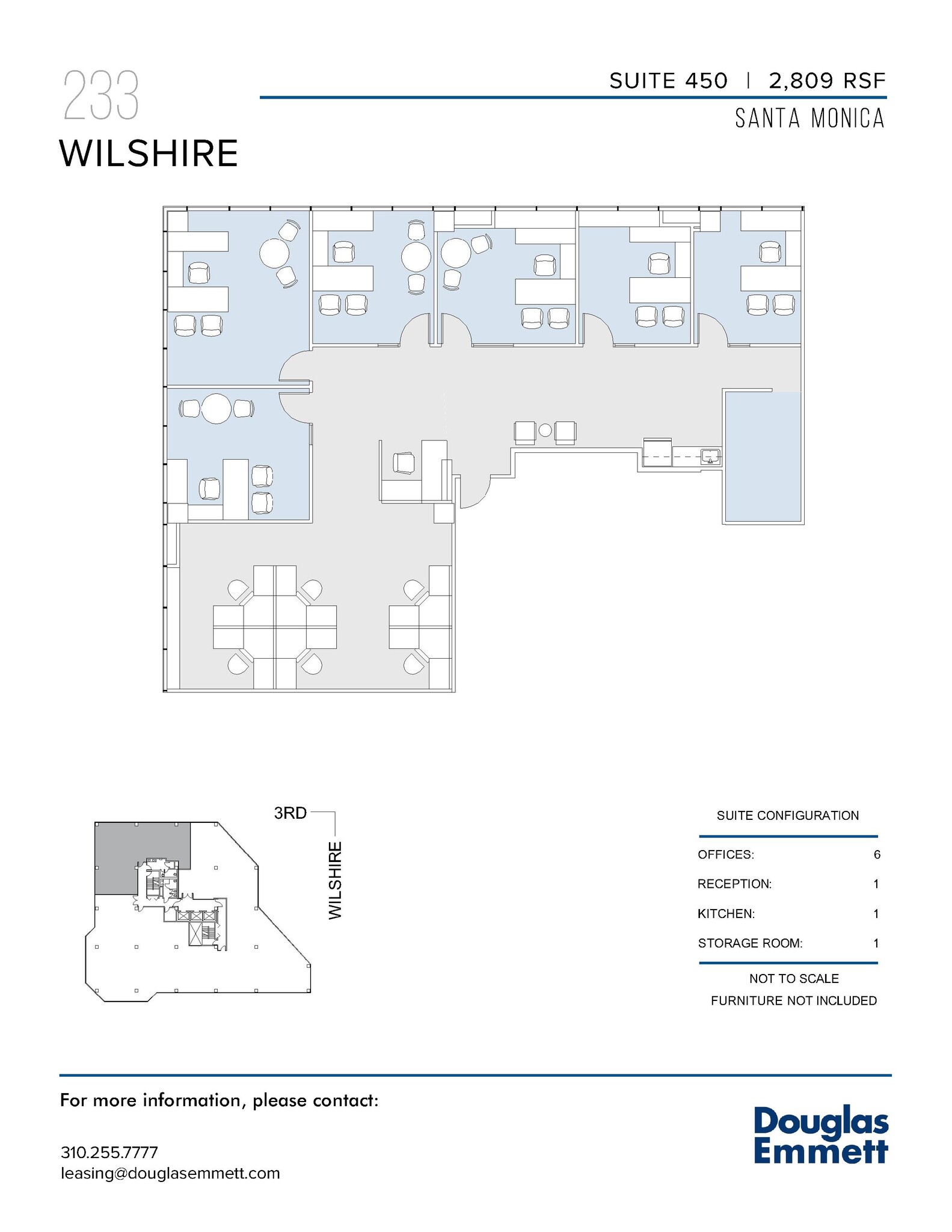 233 Wilshire Blvd, Santa Monica, CA for rent Floor Plan- Image 1 of 1