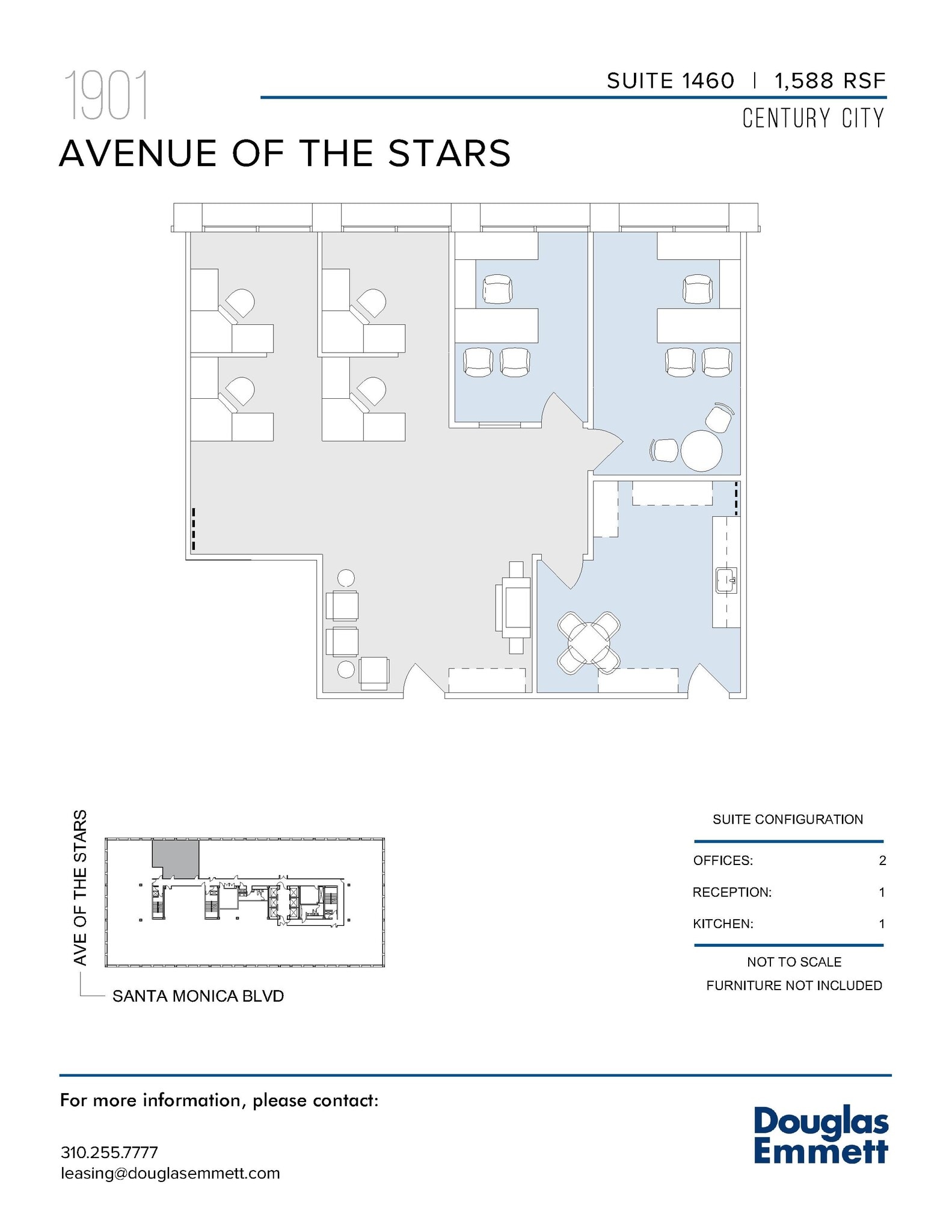 1901 Avenue of the Stars, Los Angeles, CA to rent Floor Plan- Image 1 of 1