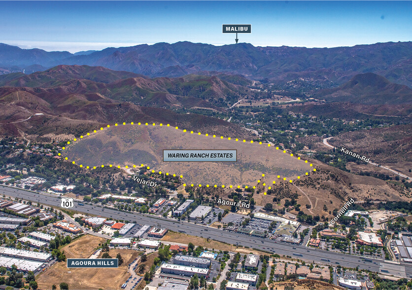 East of Cornell Road / South of Agoura Road, Agoura Hills, CA for sale - Aerial - Image 2 of 10