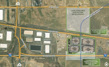 I-70 & Aerotropolis Pky, Aurora, CO - aerial  map view