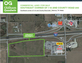 Interstate 10 & County Road 240- 26 acres Weimar, Weimar, TX for sale Aerial- Image 1 of 6